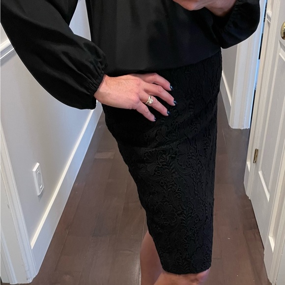 Talbots Black Lace Skirt - Picture 10 of 11
